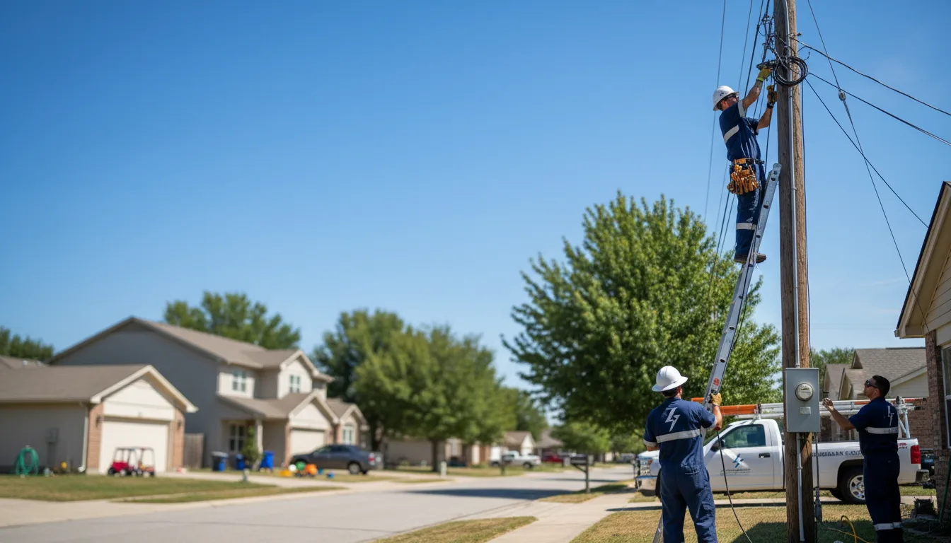 Residential electrician providing installation services in Bella Vista, AR
